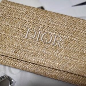 Authentic Christian Dior Woven Makeup Pouch